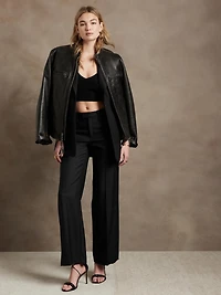 Lido Wide-Leg Italian Wool Pant