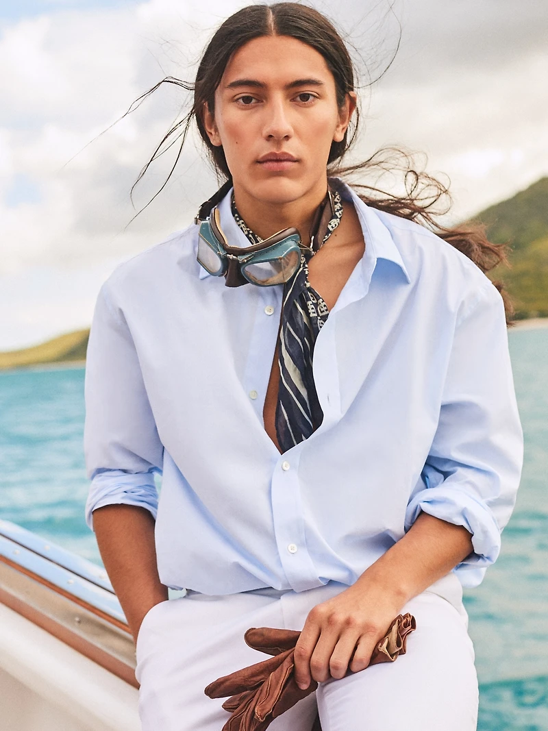 Standard-Fit Premium Cotton Poplin Dress Shirt