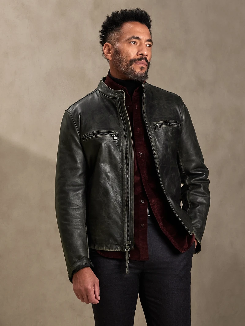 Leather Biker Jacket