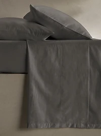 Washed Cotton Sateen Flat Sheet