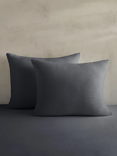 Cotton Waffle-Weave Shams