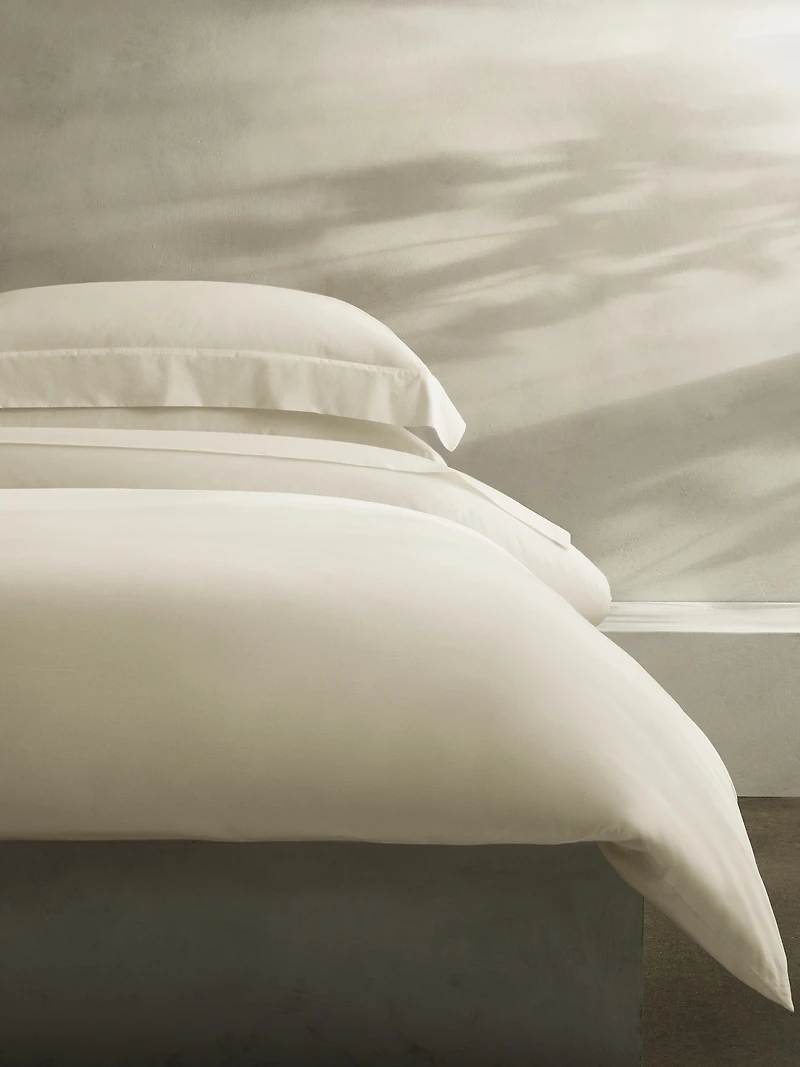 Washed Cotton Percale Duvet Cover
