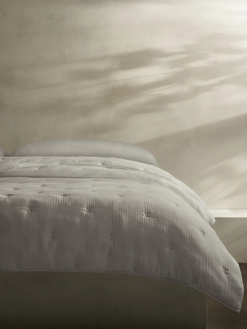 Lofty Organic Cotton Gauze Quilt