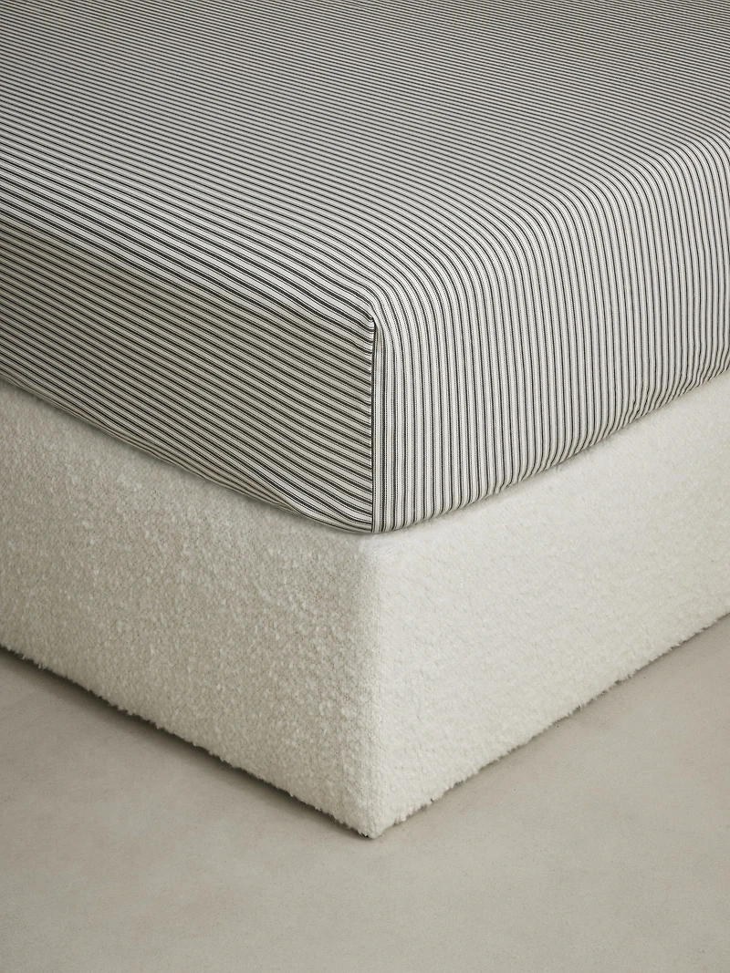 Heritage Ticking Stripe Fitted Sheet