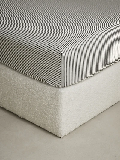 Heritage Ticking Stripe Fitted Sheet