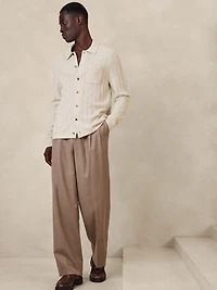 Merino Sweater Polo Shirt