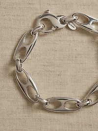 Elongated Mariner Link Chain Bracelet by Aureus + Argent
