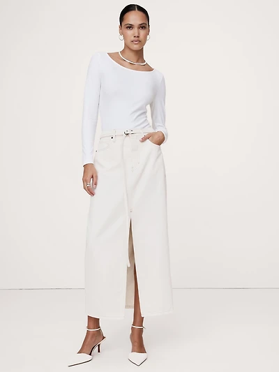 Refined Scoop-Neck Bodysuit