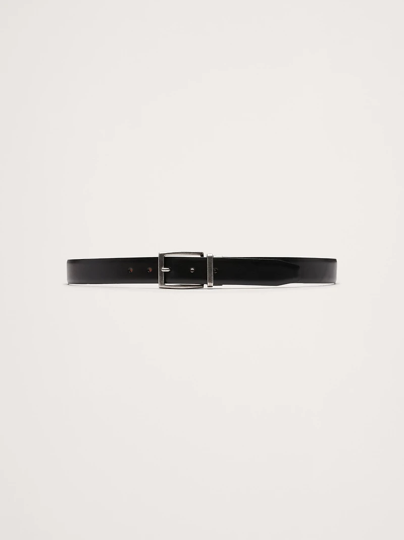 Reversible Leather Dress Belt