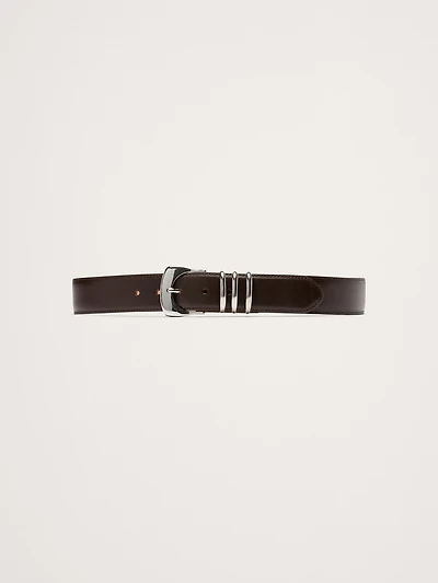 Fiori Statement Leather Belt
