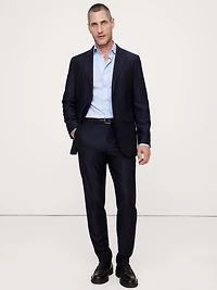 Slim-Fit Italian Cotton Poplin Dress Shirt