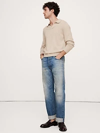 Italian Merino Sweater Polo Shirt