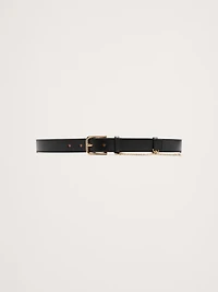Leather Drop-Chain Belt