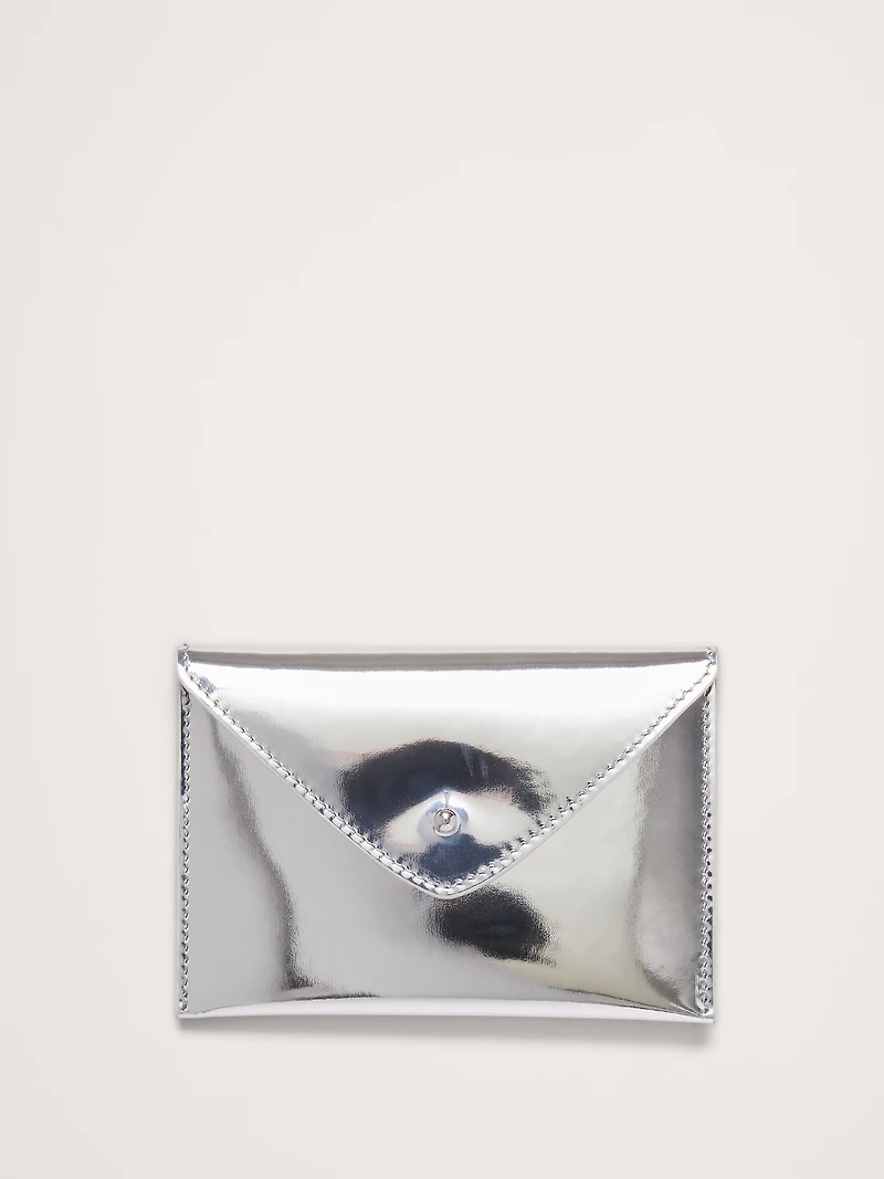 Leather Mini Envelope Pouch