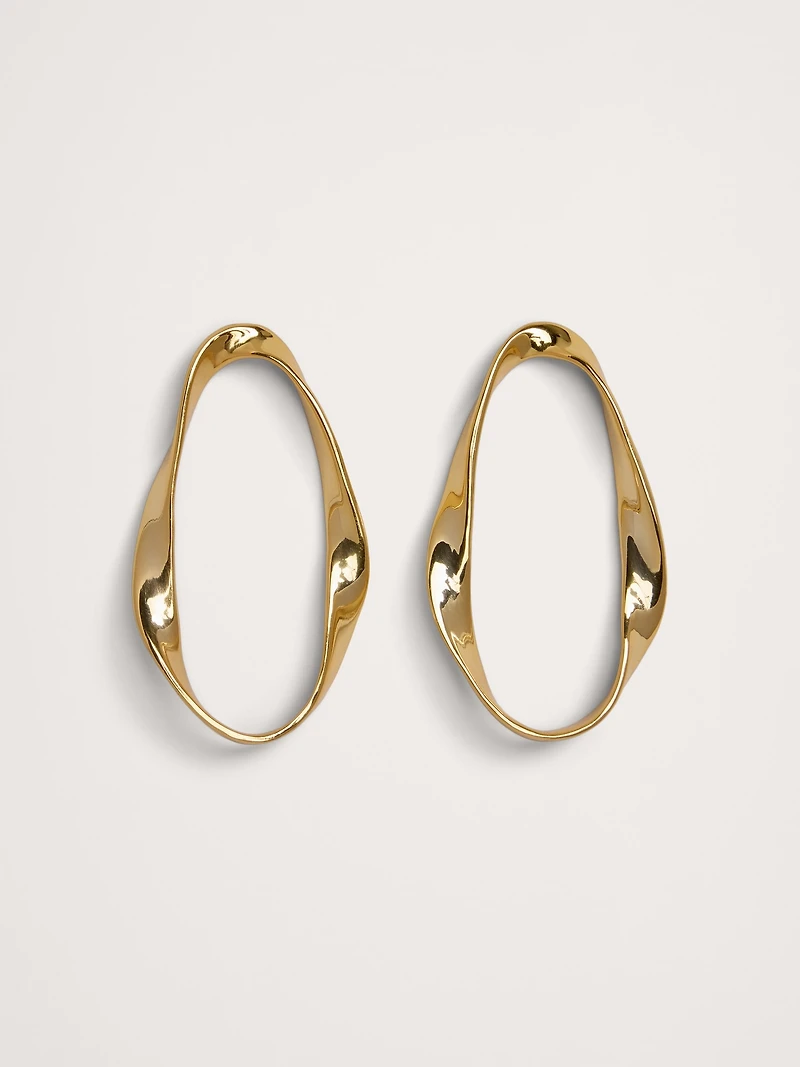 Mobius Hoop Earrings by Aureus + Argent