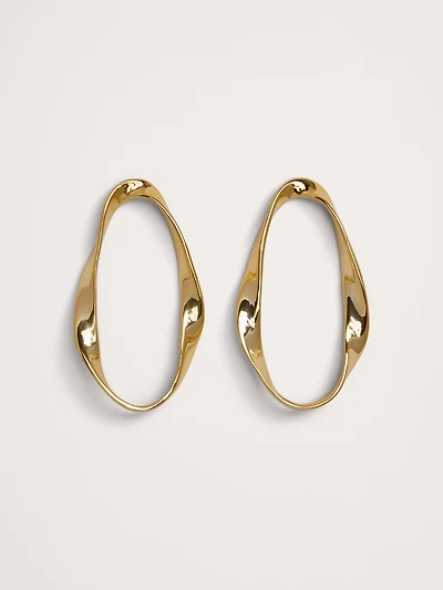 Mobius Hoop Earrings by Aureus + Argent