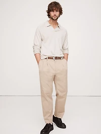 Cashmere-Silk Sweater Polo Shirt