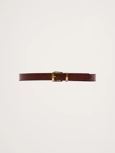 Metal Catch Leather Belt