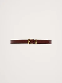 Metal Catch Leather Belt