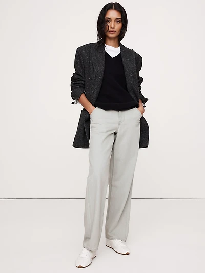 Mid-Rise Slouchy-Straight Jean