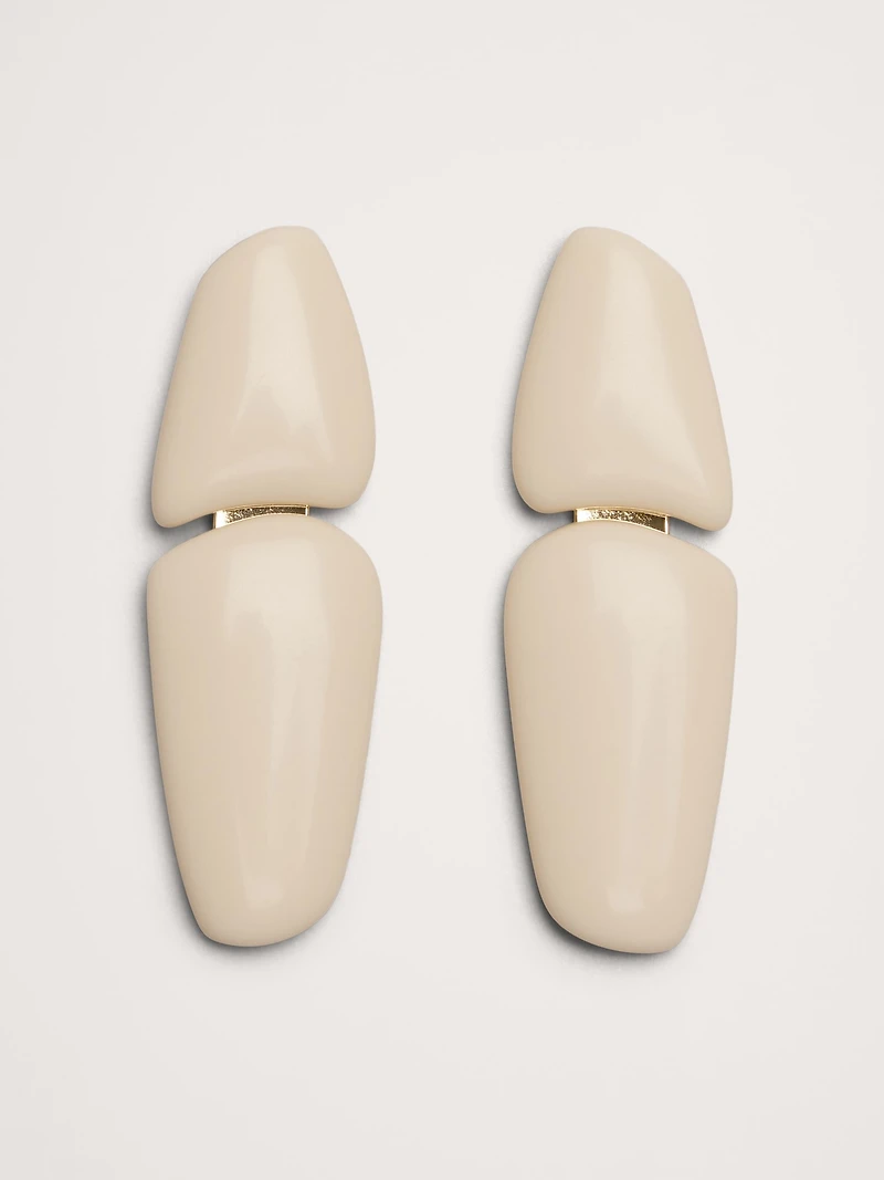 Shapes Double Tab Earrings by Aureus + Argent