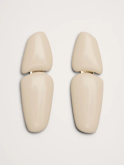Shapes Double Tab Earrings by Aureus + Argent