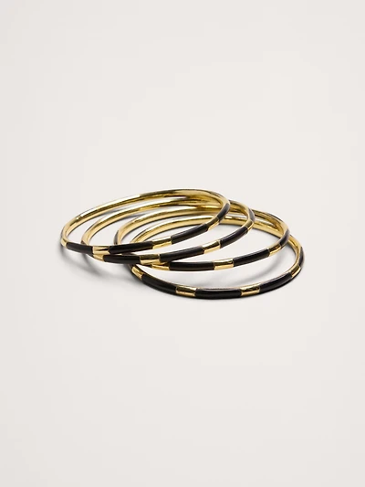 Brass Bangles Set of 4 by Aureus + Argent