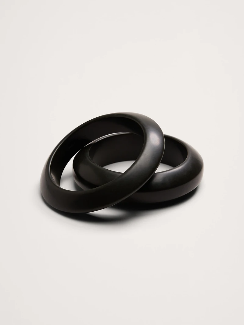 Curved Bangle Set of 2 by Aureus + Argent