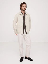 Cotton-Hemp Denim Chore Coat