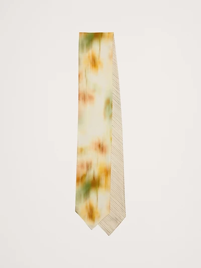 Silk Twill Skinny Scarf
