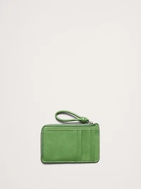 Leather Zip Card Holder