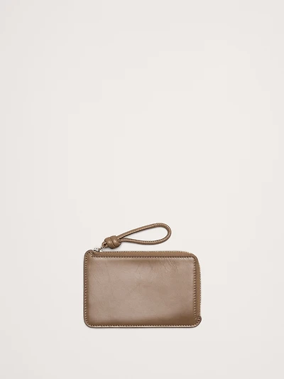 Leather Zip Card Holder