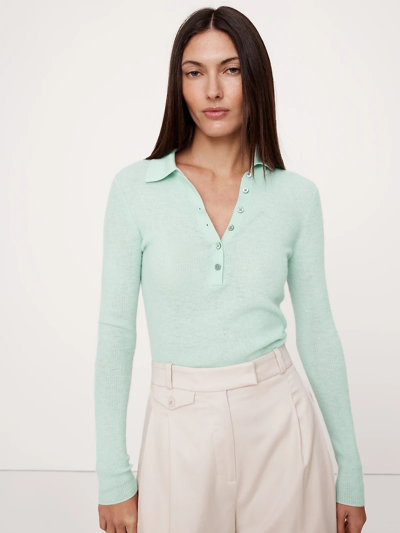 Featherweight Cashmere Polo Shirt