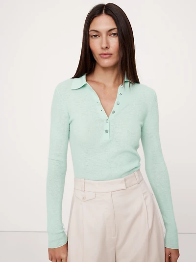 Featherweight Cashmere Polo Shirt