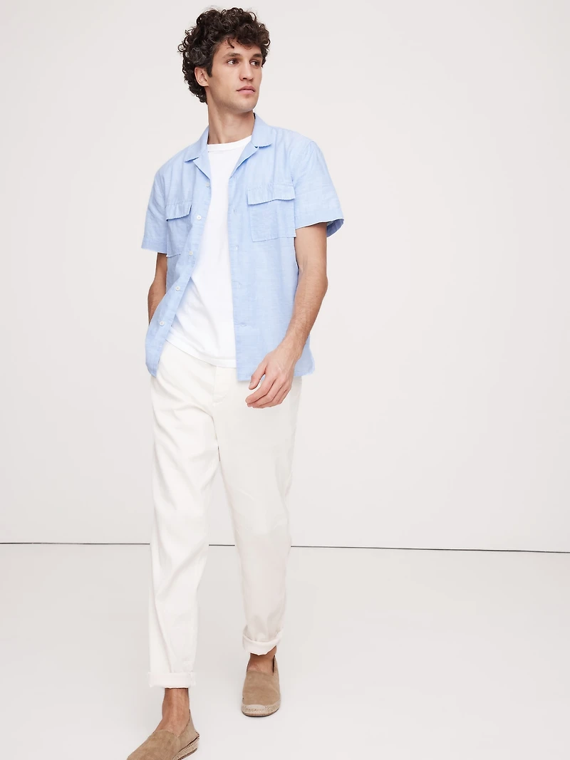 Standard-Fit Lightweight Cotton Resort Shirt