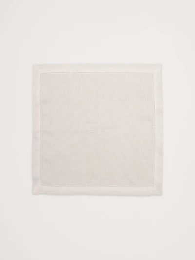Ladder Stitch Linen Pocket Square