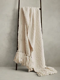 Hand-Carded Merino Throw Blanket