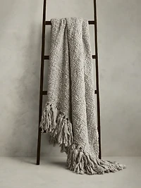 Hand-Carded Merino Throw Blanket