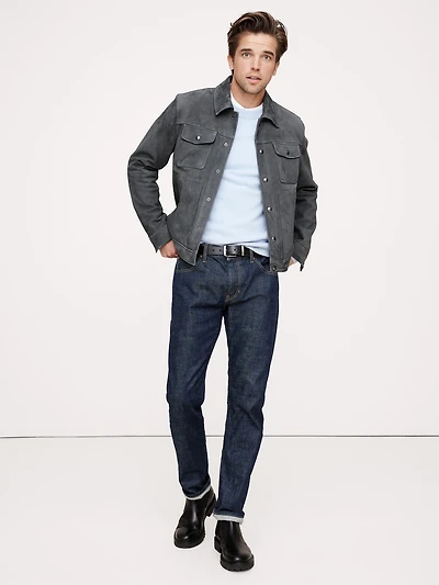 Suede Trucker Jacket