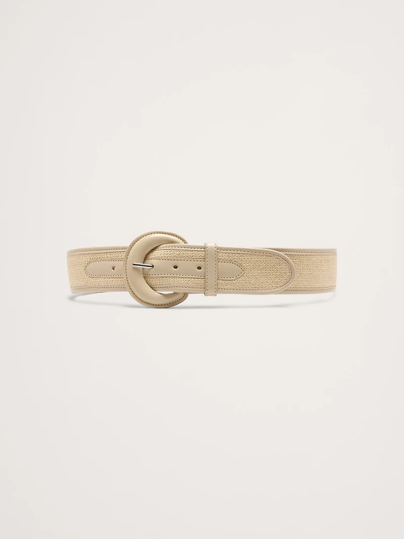Woven & Leather Belt