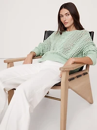 Cotton Cable-Knit Sweater