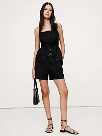 Soho High-Rise Linen 4" Short