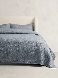 Hand-Stitched Linen Quilt