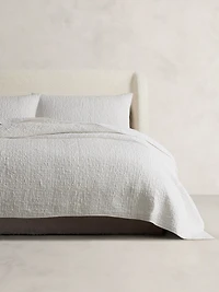 Hand-Stitched Abstract Silk Quilt