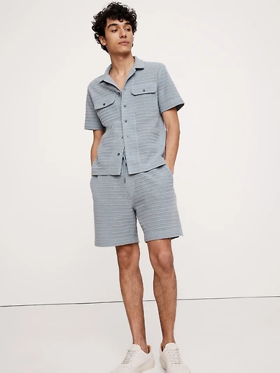 6" Herringbone Jacquard Pull-On Short