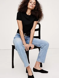 Slim-Fit Vintage Cotton Crew-Neck T-Shirt