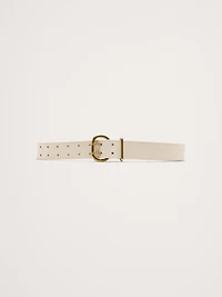 Leather Double-Punch Waist Belt