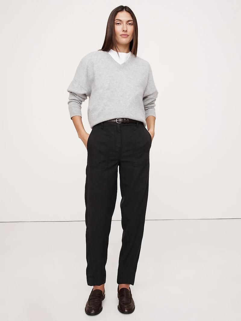 Super-Soft Soma High-Rise Barrel-Leg Pant