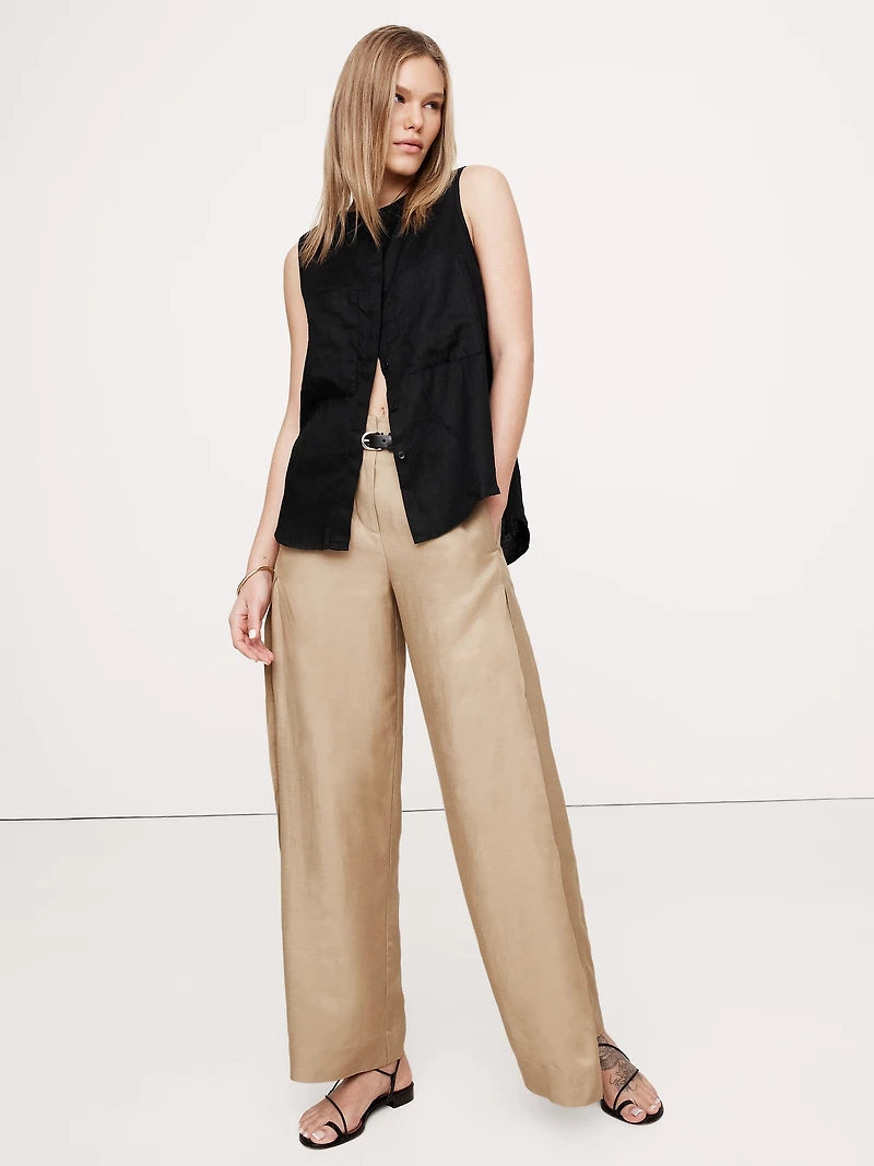 Linen Sleeveless Tunic