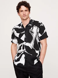 Standard-Fit Linen Resort Shirt